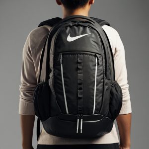 Homem de costas usando uma mochila da bike esportiva - Melhores Mochilas Nike